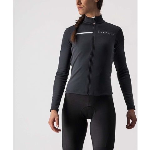 Castelli Sinergia 2 fietsshirt lange mouw zwart dames XL