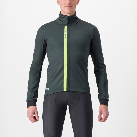 Castelli Entrata lange mouw fietsjack groen heren XL