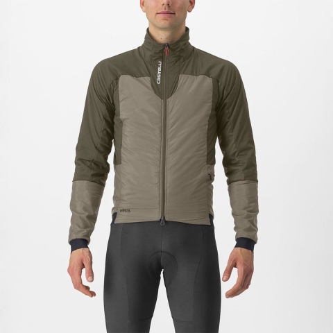 Castelli Fly Thermal lange mouw fietsjack grijs heren L