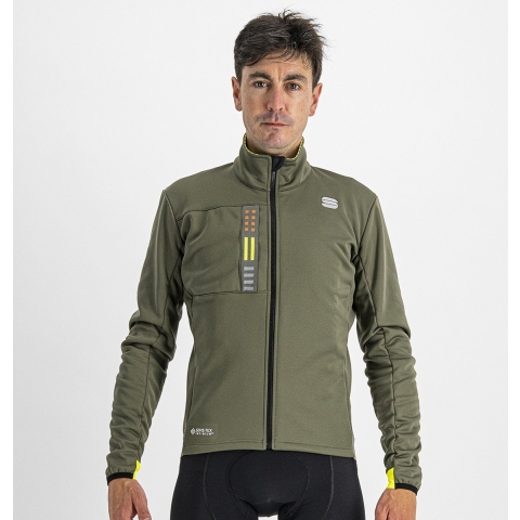 Sportful Super fietsjas lange mouw groen heren XXL
