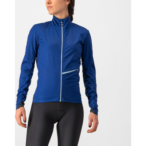 Castelli GO fietsjack fietsjack lange mouw blauw dames M