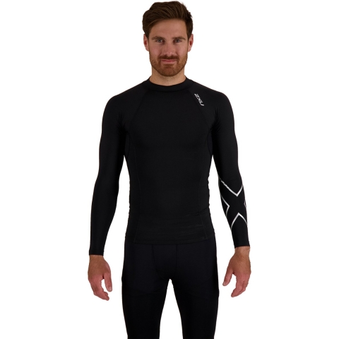 2XU Ignition compression long sleeve zwart heren XXL