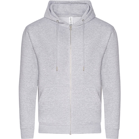 Just Cool JH250 Organic Zoodie - Heather Grey - XXL