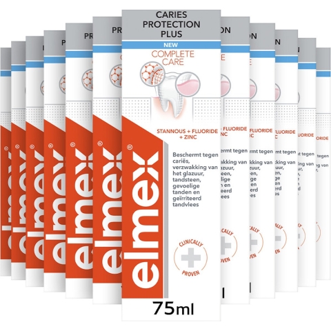 12x Elmex Tandpasta Caries Protection Plus 75 ml