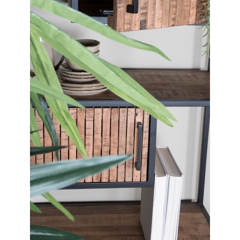 Home67 - Kast Loek 210 x 80 cm - Bruin Mangohout