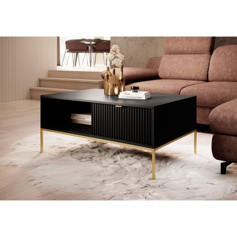 Meubella Salontafel Navil 2 - Zwart - 104 cm