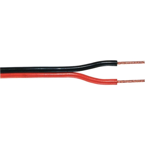 Tasker TASR-C102-1.50 Luidsprekerkabel Op Rol 2x 1.50 Mm² 100 M Zwart/rood