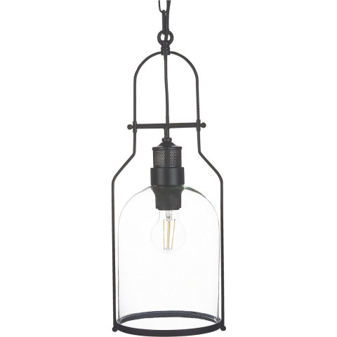 Beliani - BASHILO - Plafondlamp - Zwart - IJzer
