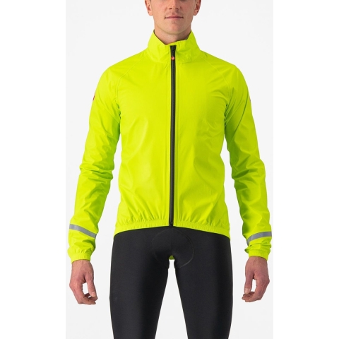 Castelli Emergency 2 regenjack geel/groen heren S