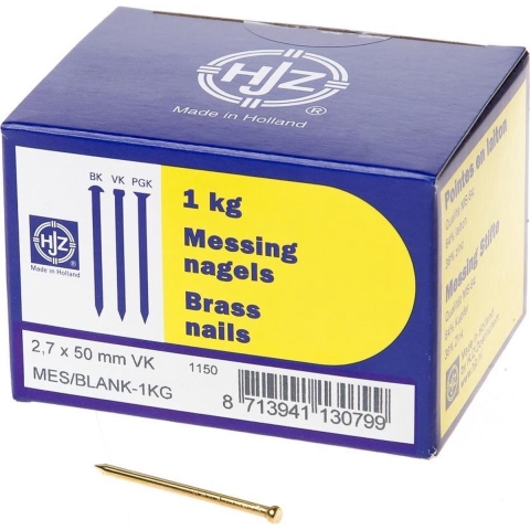 Hoenderdaal Draadnagel Messing Vk 2.7X50 | 1 kg - 8002.20.00810