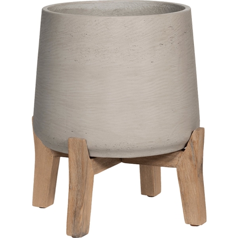 Pottery Pots Bloempot Feet Low Grijs-Beige D 34 cm H 28.5 cm