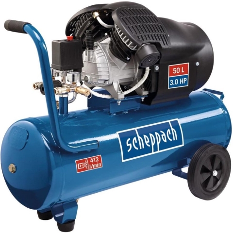 Scheppach 50 L Dubbele Cylinder Compressor HC53DC - 5906102901