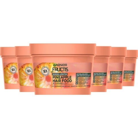 6x Garnier Fructis Pineapple Hair Food Haarmasker 400 ml