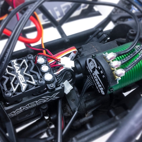 Castle Creations Mamba X Sensored combo 1406-4600Kv Motor, 25V Esc