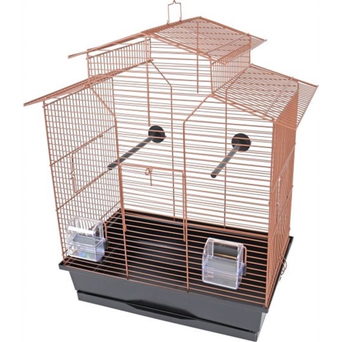 Interzoo vogelkooi Iza 2 koper/zwart - Gebr. de Boon