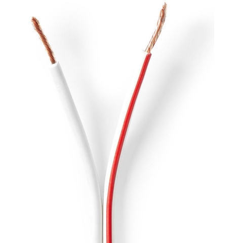Nedis CABR1500WT1000 Speaker-kabel 2x 1,50 Mm2 100 M Op Rol Wit