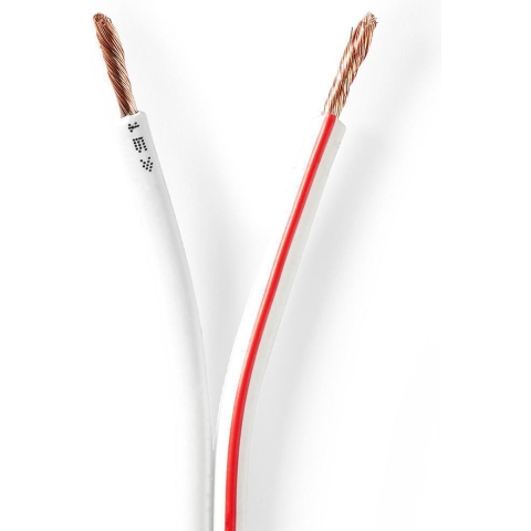 Nedis CAGW2500WT1000 Speaker-kabel 2x 2,50 Mm2 100 M Folieverpakking Wit