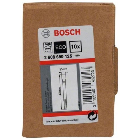 Bosch Accessoires Platte beitel SDS-max 400 x 25 mm 10st - 2608690125