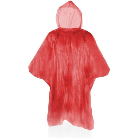 50x Wegwerp regenponcho rood One size -