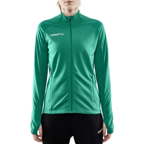 Craft 1910155 Evolve Full Zip Wmn - Team Green - XS
