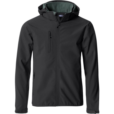 Clique 020912 Basic Hoody Softshell - Zwart - XXL
