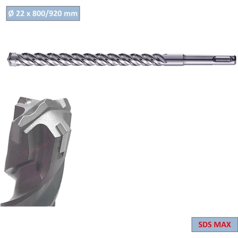 Rotec Hamerboren SDS-MAX 'Zentro' 22,0x800/920 mm - 2032204 - 203.2204