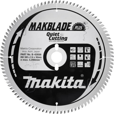 Makita Zaagblad MDF Diameter zaagblad 250mm