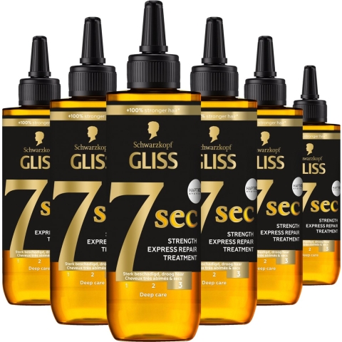 12x Gliss 7 sec Express Repair Treatment Oil Nutritive 200 ml