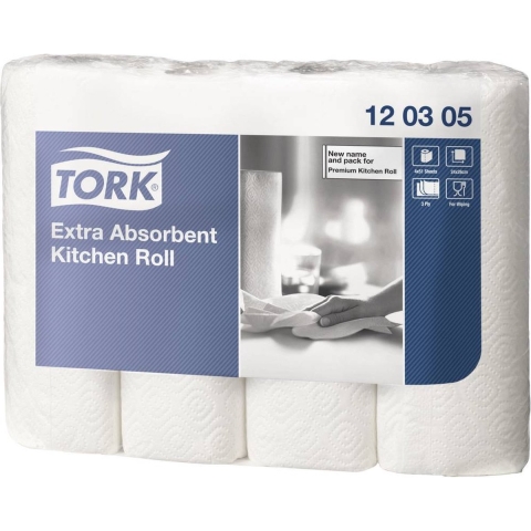 TORK 120305 Keukenrol 3 lagen Aantal: 2448 stuk(s)