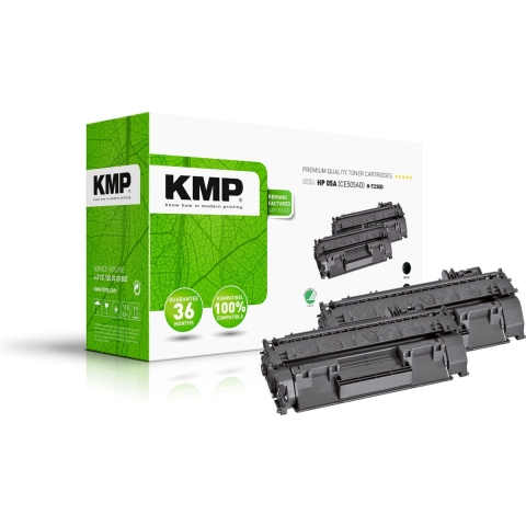 KMP Toner vervangt HP HP 05A (CE505A) Compatibel 2-pack Zwart 2300 bladzijden H-T235D 1217,8021