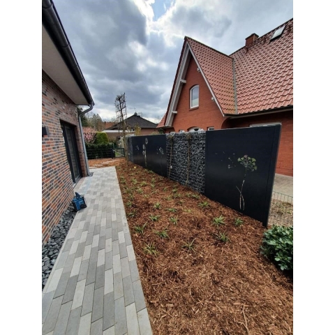Gerofence Aluminium Alu Bubbles Schutting Lengte: 1000 Breedte: 5 Hoogte: 1800 - Geroba