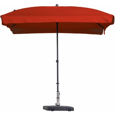 Stokparasol Patmos luxe 210 x 140 cm brick red zonwering - Madison