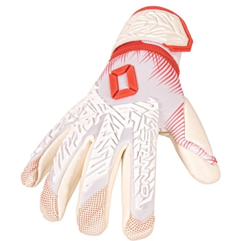 Stanno 480249 Ultimate Grip Goalkeeper Gloves IV - White-Red - 7.5