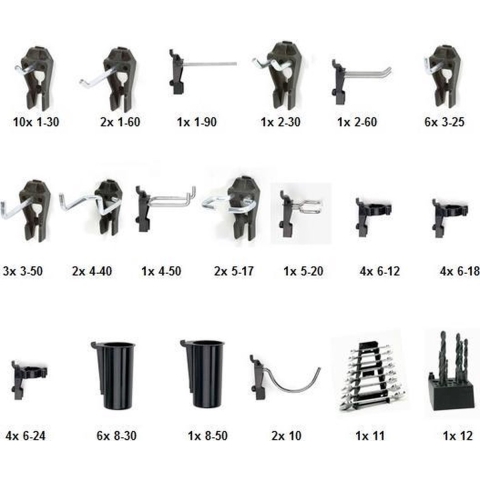 Raaco Set van 53 verschillende clips - 110532 - 110532