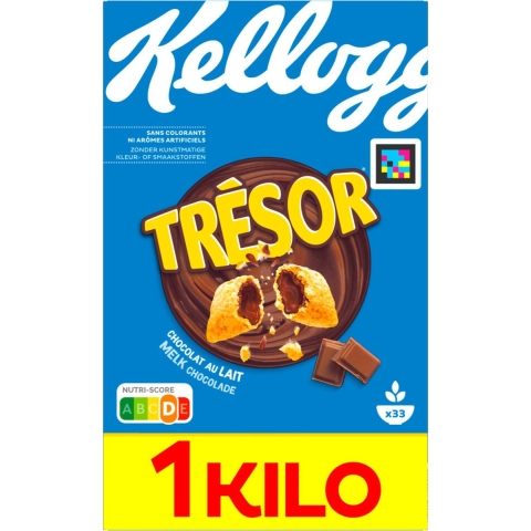 6x Kellogg's Tresor Melk Chocolade 1000 gr