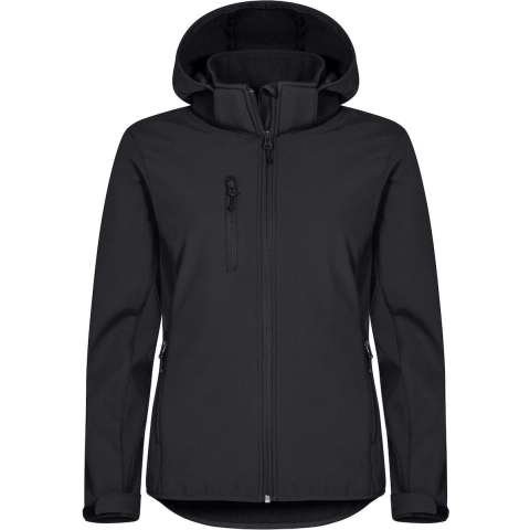 Clique 020917 Basic Hoody Softshell Ladies - Zwart - XL