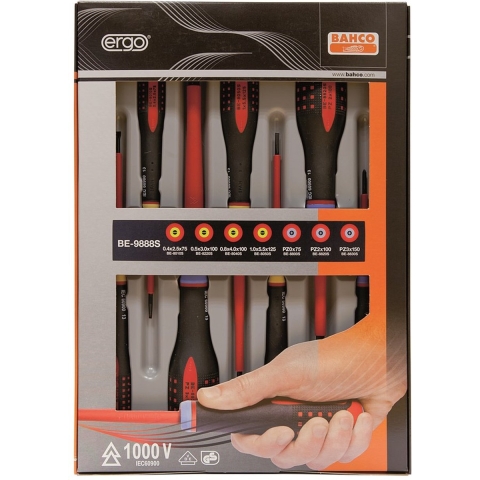 Bahco schroevendraaierset ergo vde pz-ph 7-dlg | BE-9888S