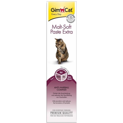 6x GimCat Malt-soft Extra Haarbalpasta 200 gr