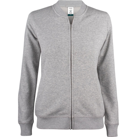 Clique 021007 Premium OC Cardigan Ladies - Grijsmelange - XL