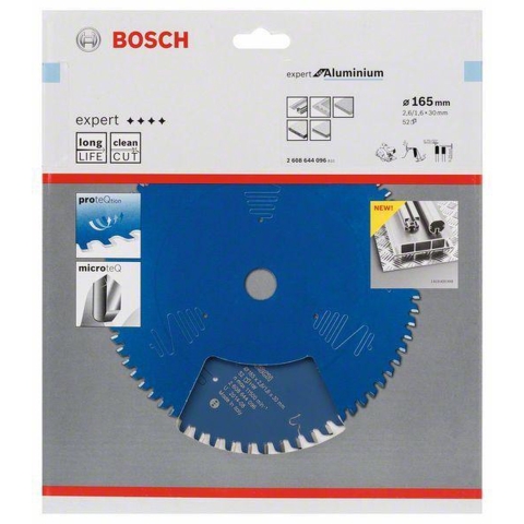 Bosch Accessoires Cirkelzaagblad Expert for Aluminium 165x30x2.2/1.6x52T - 2608644096