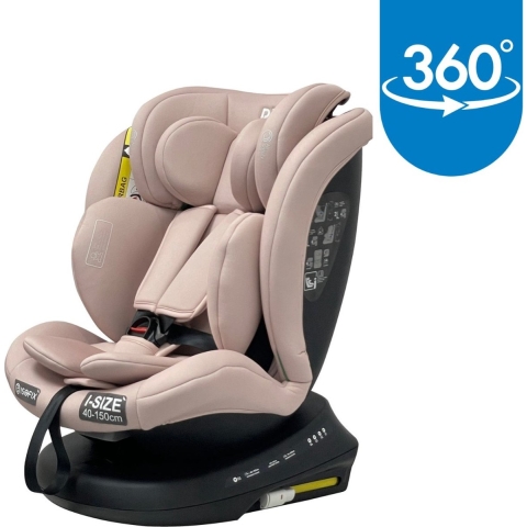 Ding Autostoel 360° Isofix Aiden 40-150 cm roze