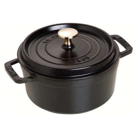 Staub Braadpan / Cocotte - Zwart - ø 18 cm / 1.7 liter