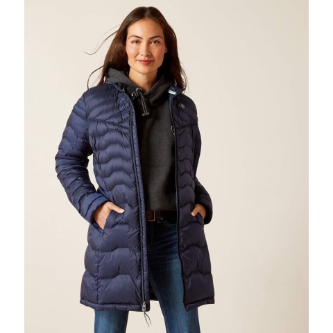 Ariat Dames Winterjas WMS Ideal Down, donkerblauw, Maat: XS