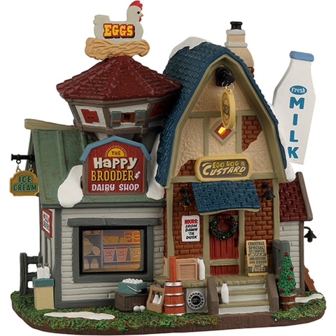The Happy Brooder & Dairy Shop B/O Led Kerst - LEMAX