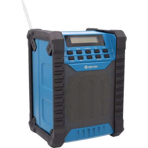 Denver Bouwradio met FM en Bluetooth oplaadbaar - 8140350