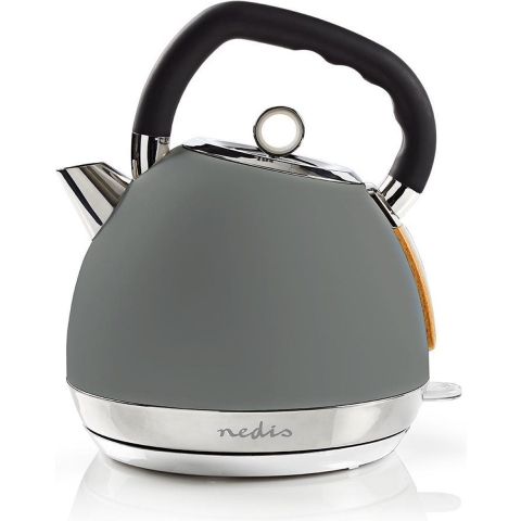 Nedis Waterkoker | 1.8 l | Soft-Touch | Grijs | 1 stuks - KAWK520EGY KAWK520EGY