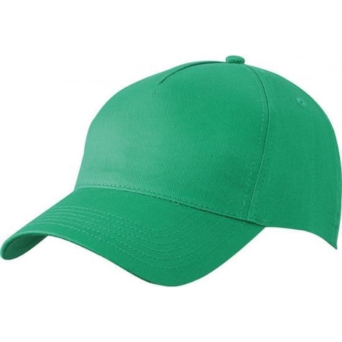 10x stuks 5-panel baseball petjes /caps in de kleur groen -