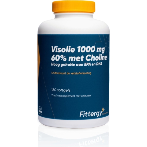 Fittergy Supplements Visolie 1000mg 60% Met Choline 180 softgels