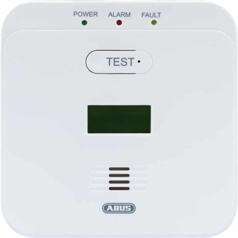 ABUS COWM510 Koolmonoxidemelder werkt op batterijen Detectie van Koolmonoxide