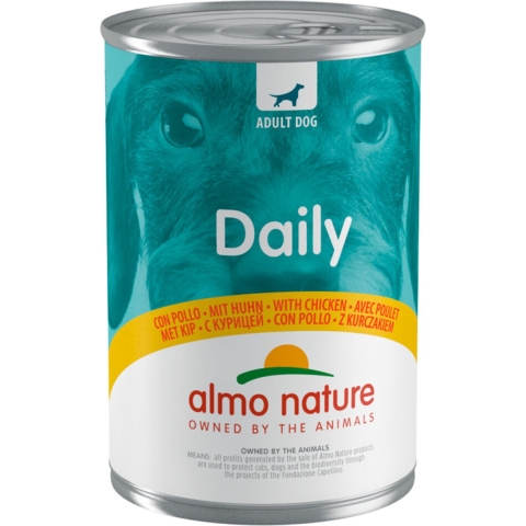 48x Almo Nature Daily Menu Hondenvoer Nat Kip 400 gr
